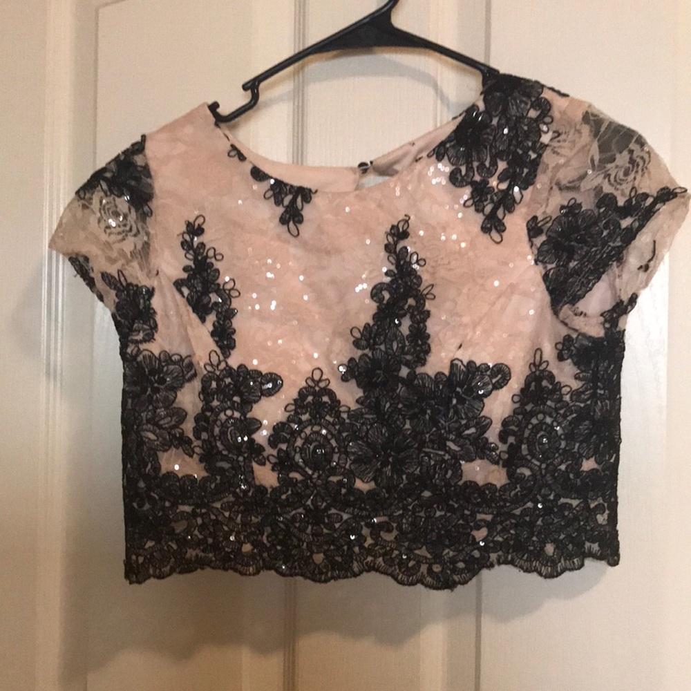 2 piece formal dress top